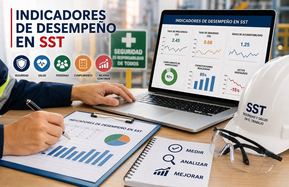Tablero de indicadores de desempeño en SST